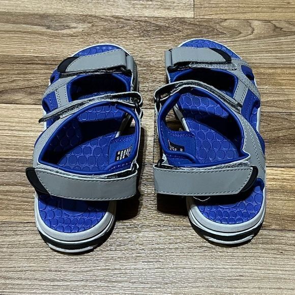 Eddie Bauer Sz 3 Boys‎ Westmont Sandals Gray Blue - Picture 3 of 7